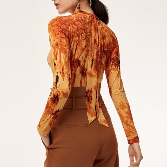 Aritzia Babaton Clyde Long Sleeve Mock Neck Top - Picture 8 of 9